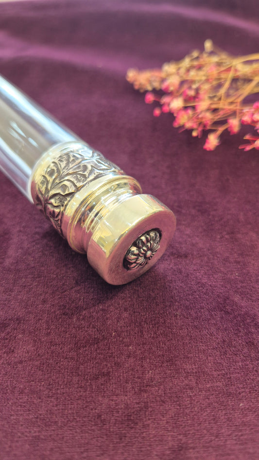 Agarbatti tube holder with acrylic enclosure