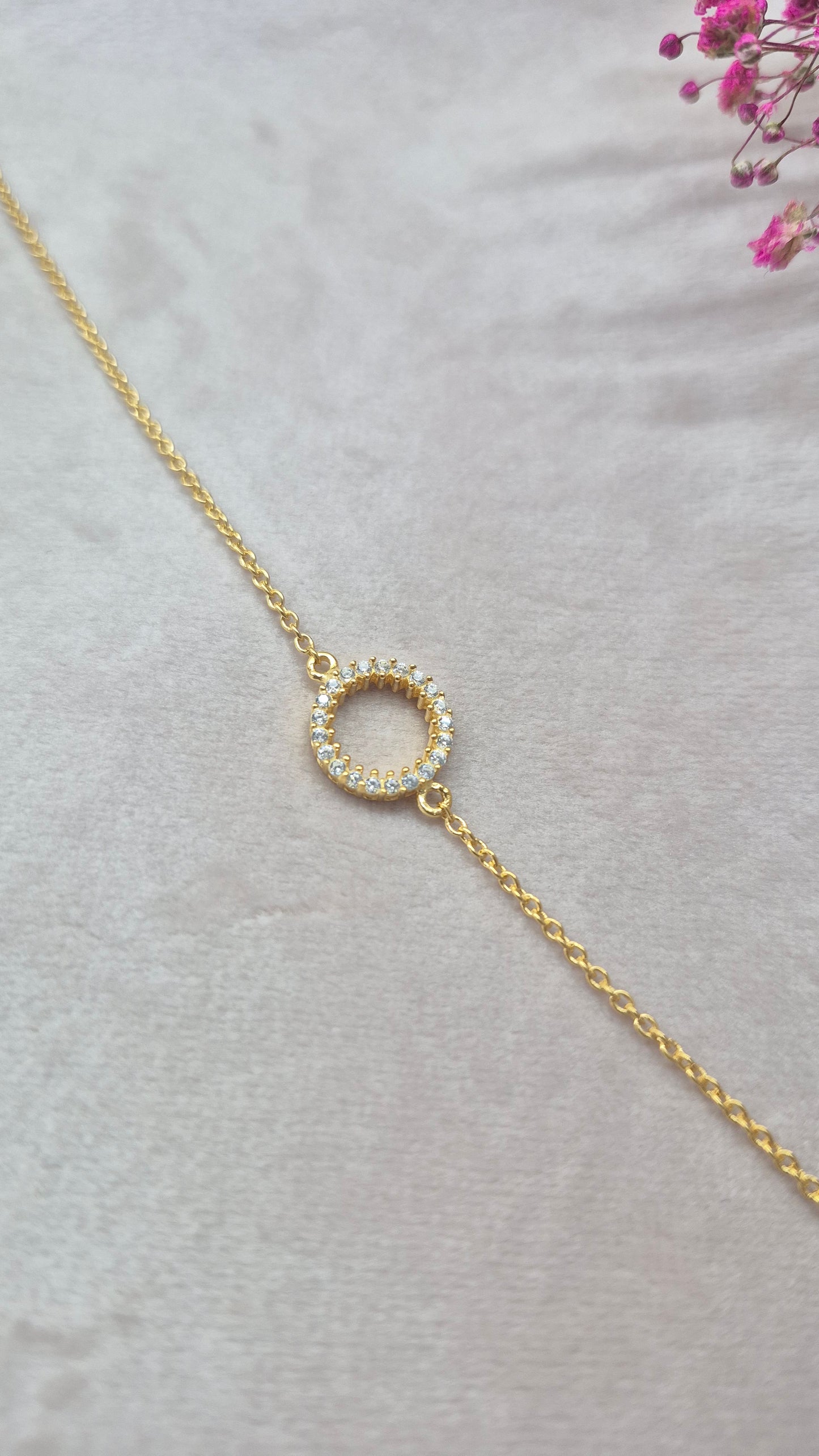 Minimal Stone Ring bracelet