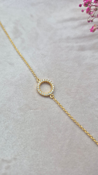 Minimal Stone Ring bracelet