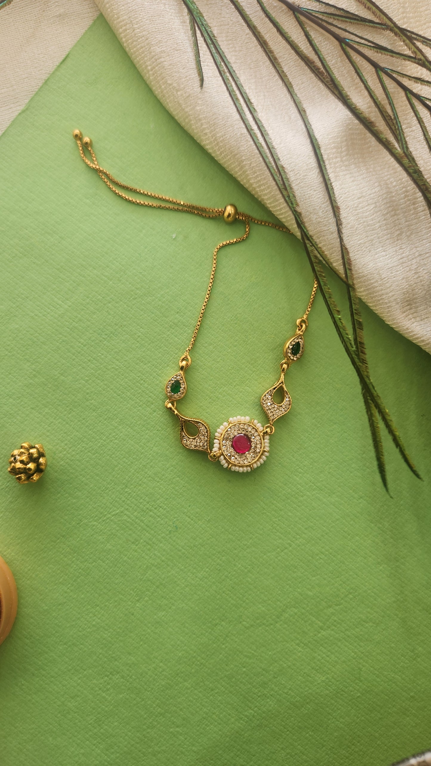Adjustable Kundan Bracelet