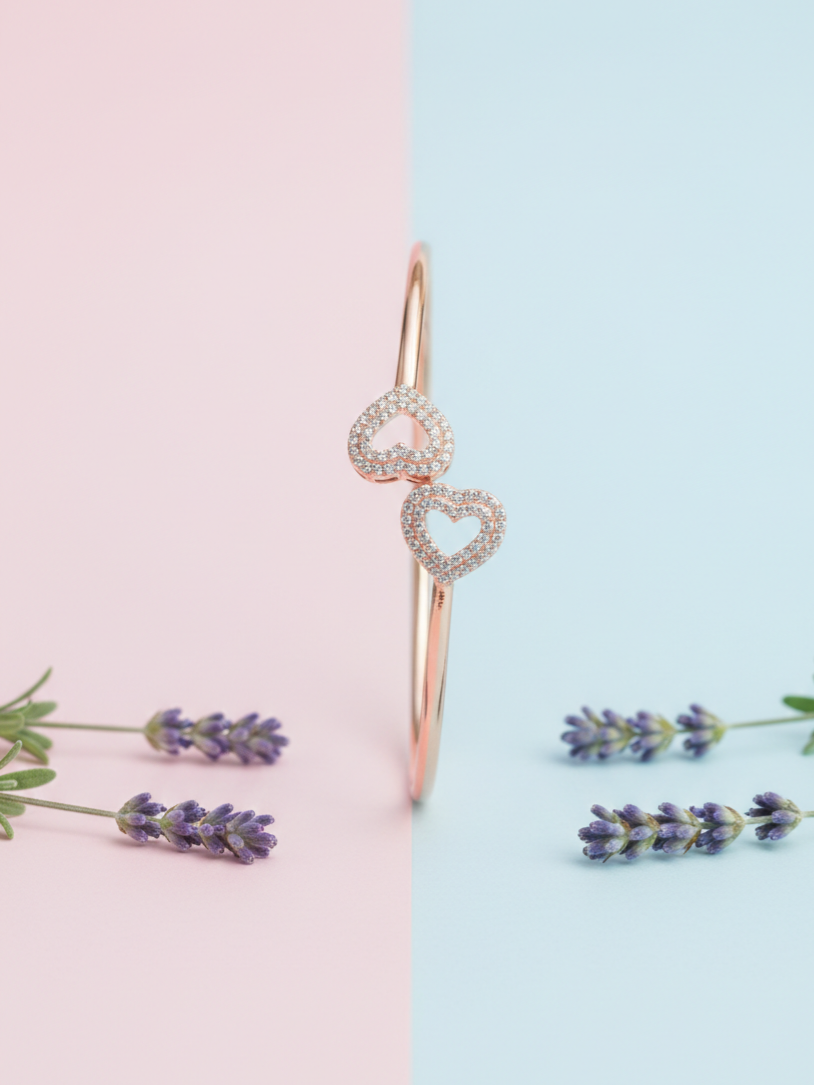 Rose Gold Heart Bracelet