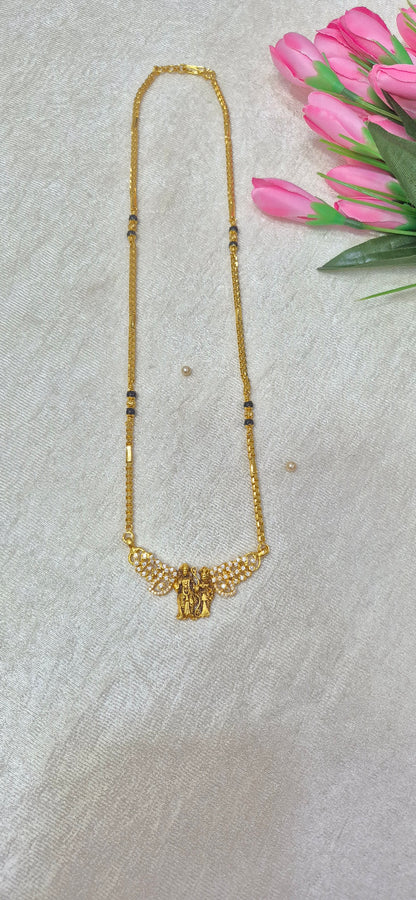 Ram seetha pendant mangalsutra