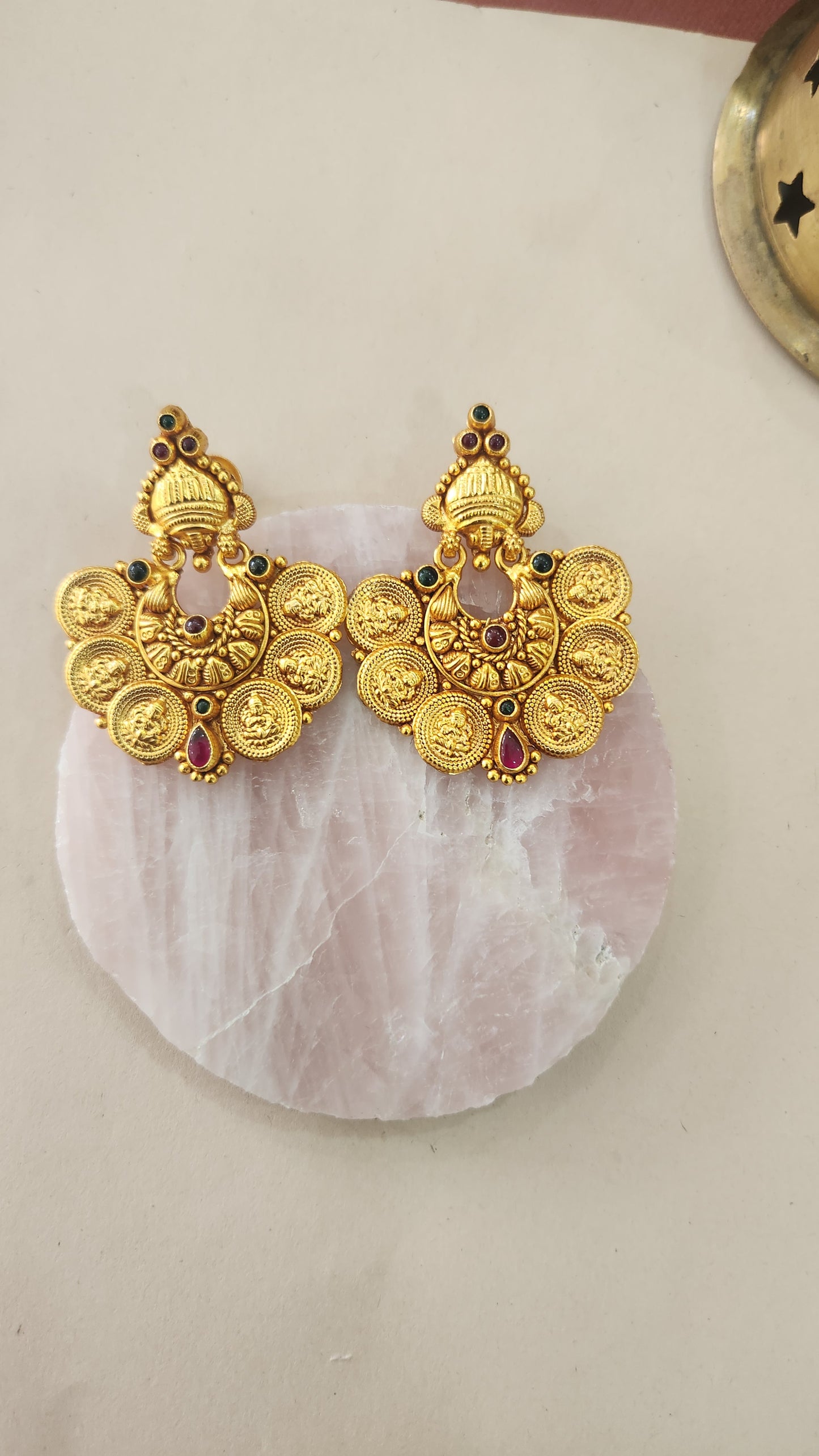 Kasu Chandbali Earrings