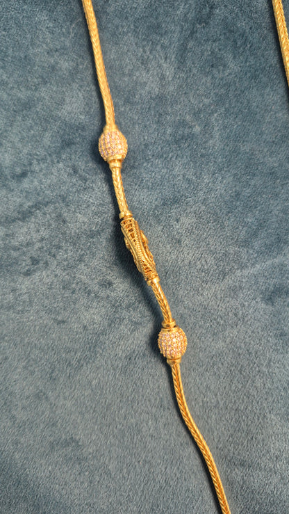 Small Peacock double sided mangalyam chain