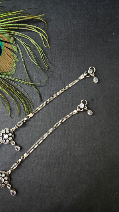 Stone pendant anklets