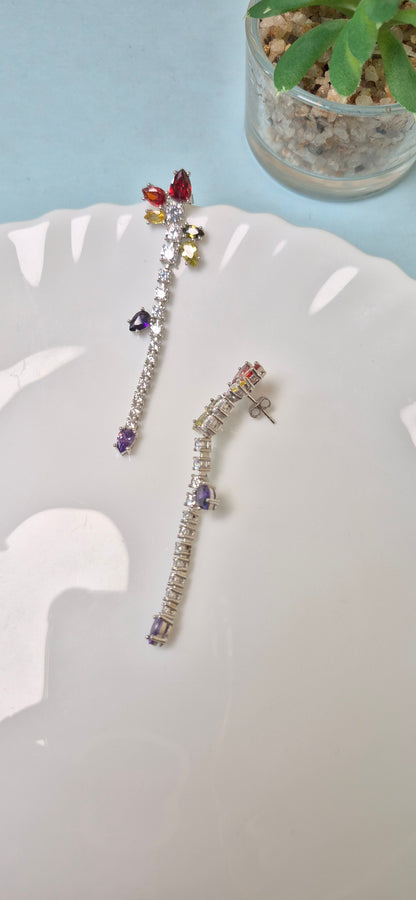 Cocktail long earrings