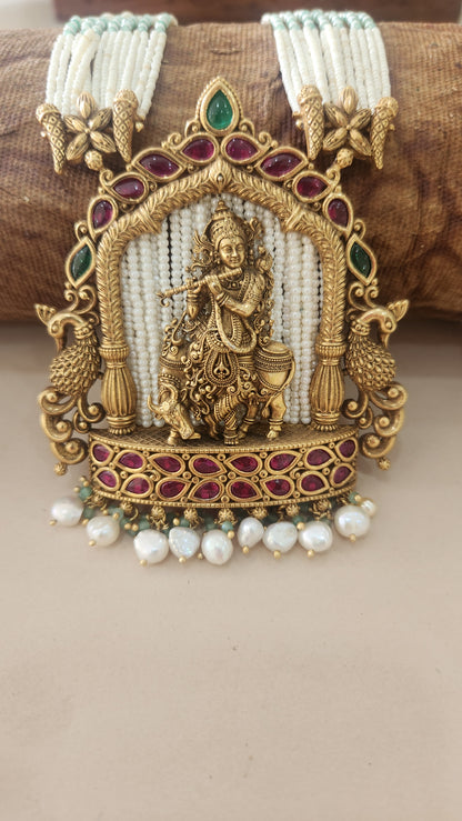 Pearls Krishna Haram