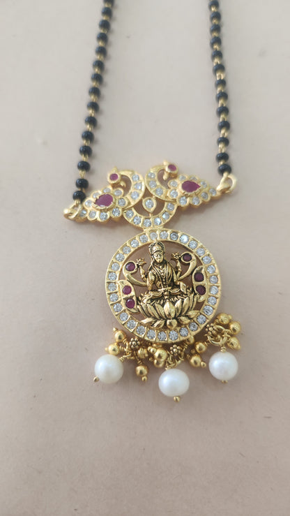Black beads Mangalsutra chain