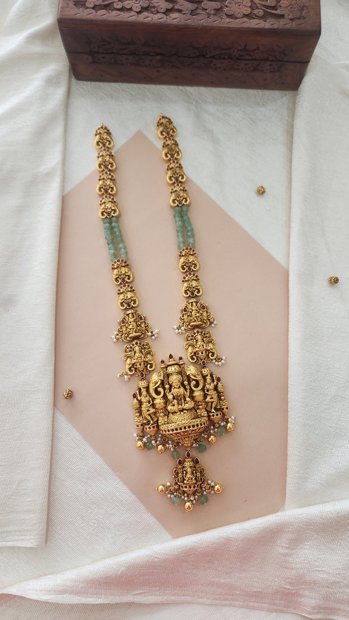 5D intricate workmanship Laxmi haram