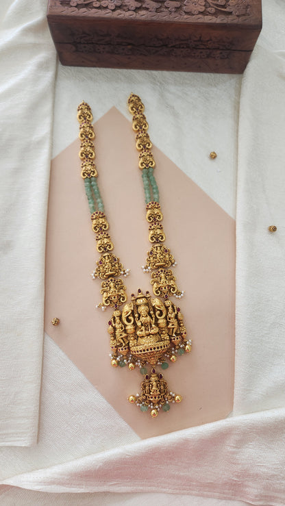 5D intricate workmanship Laxmi haram