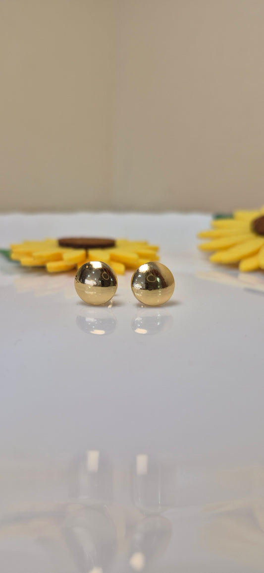 Embossed round solid stud