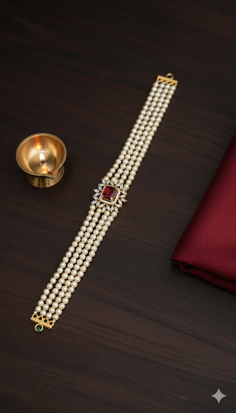 Pearls choker