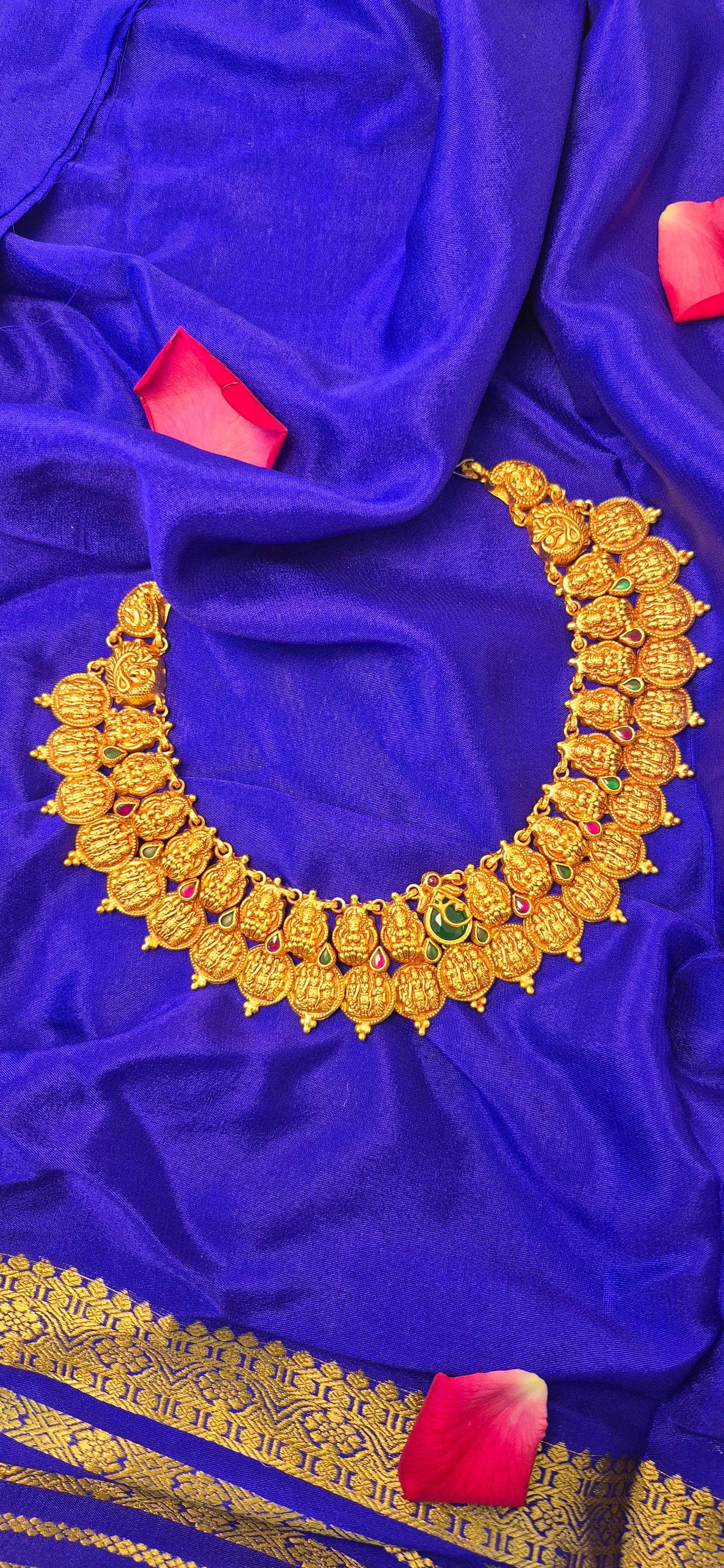 Lakshmi Ram darbar kasu short necklace