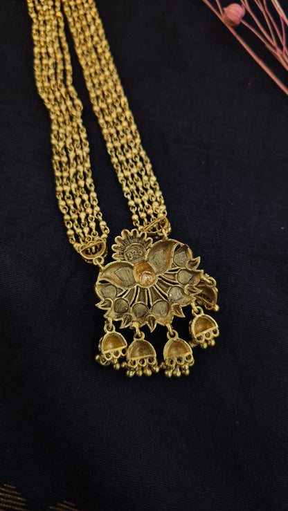 Peacock pendant and chain set