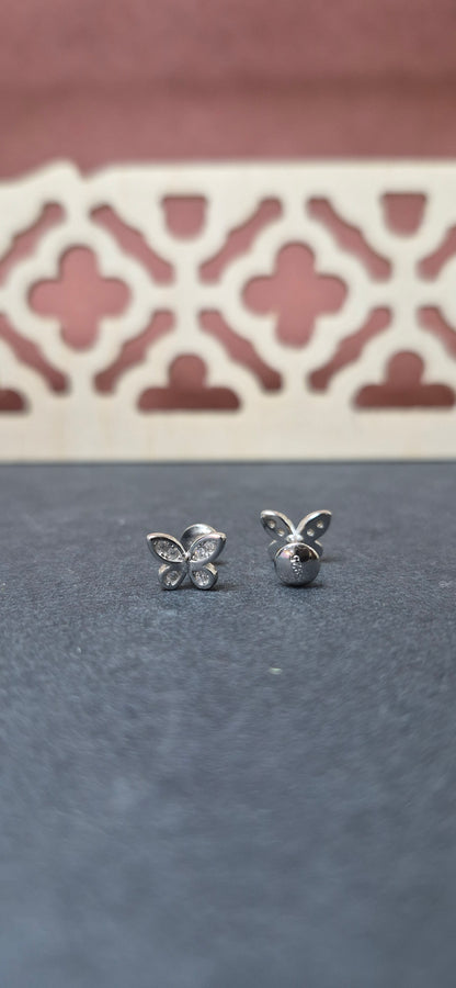 Cz Butterfly stud