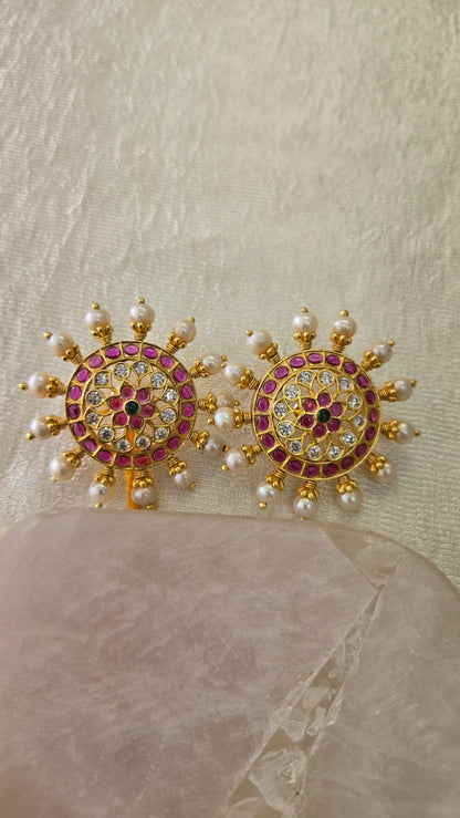 Kundan stud Earrings
