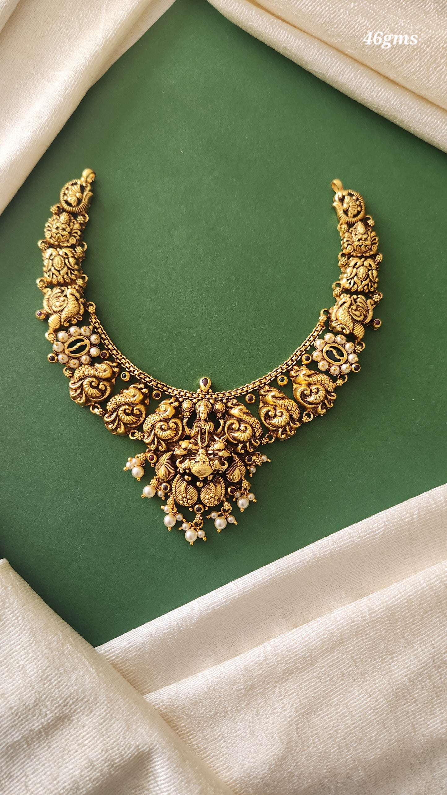 Laxmi 3D Nagas necklace