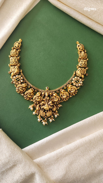 Laxmi 3D Nagas necklace