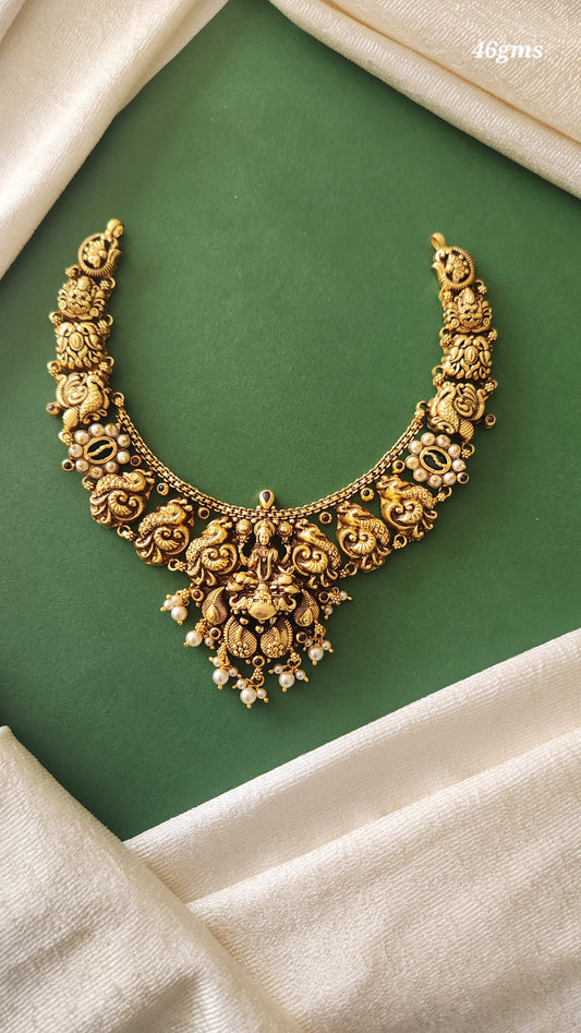 Laxmi 3D Nagas necklace