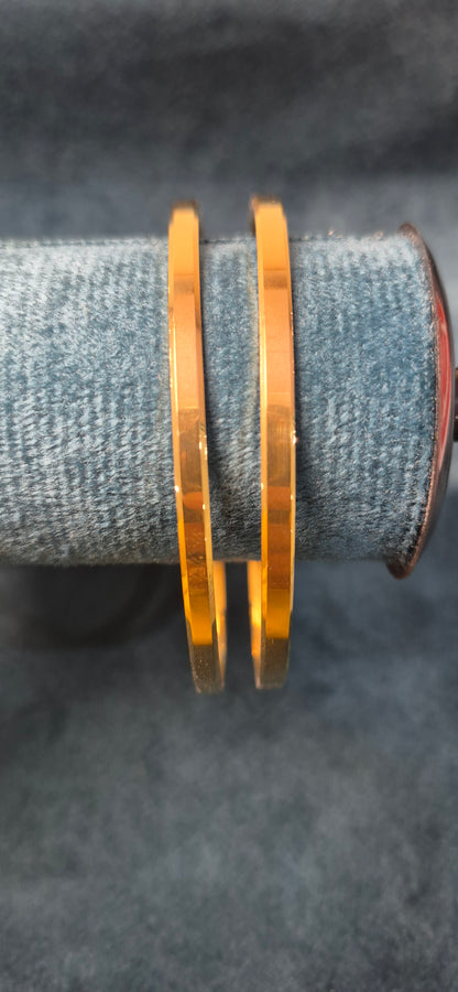 Plain flat bangles 3