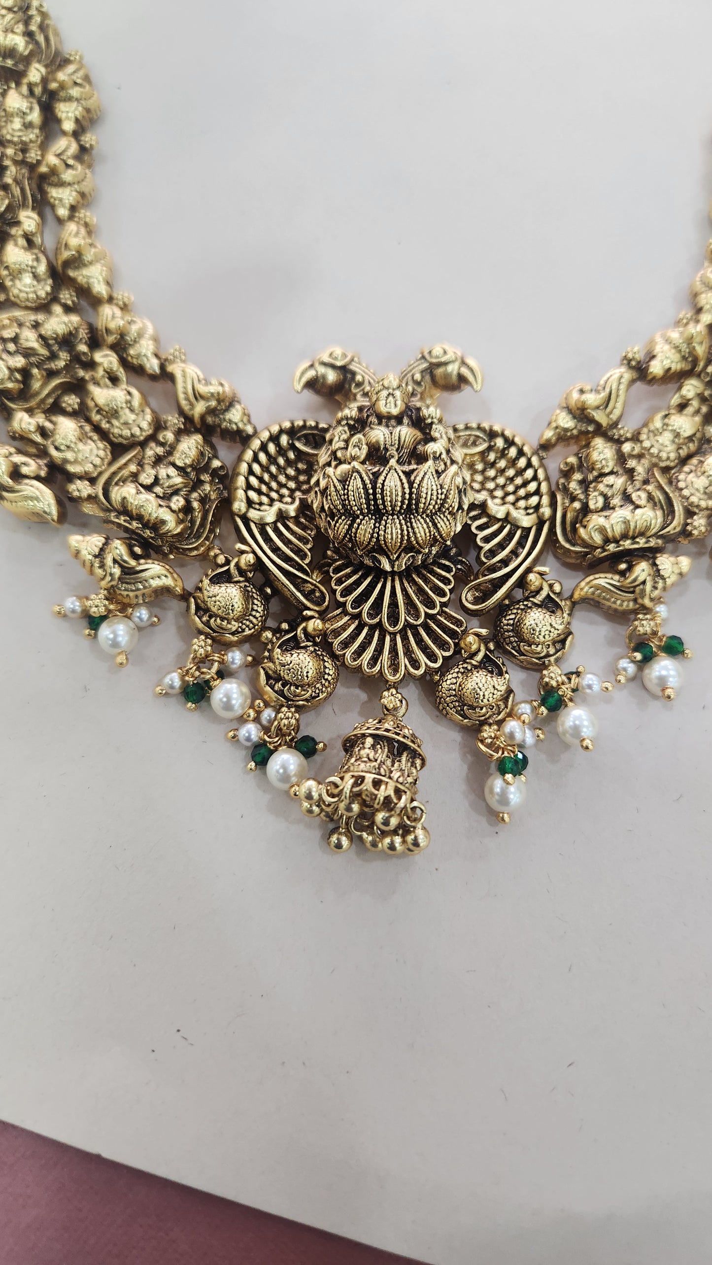 Gandaberunda intricate Laxmi Necklace