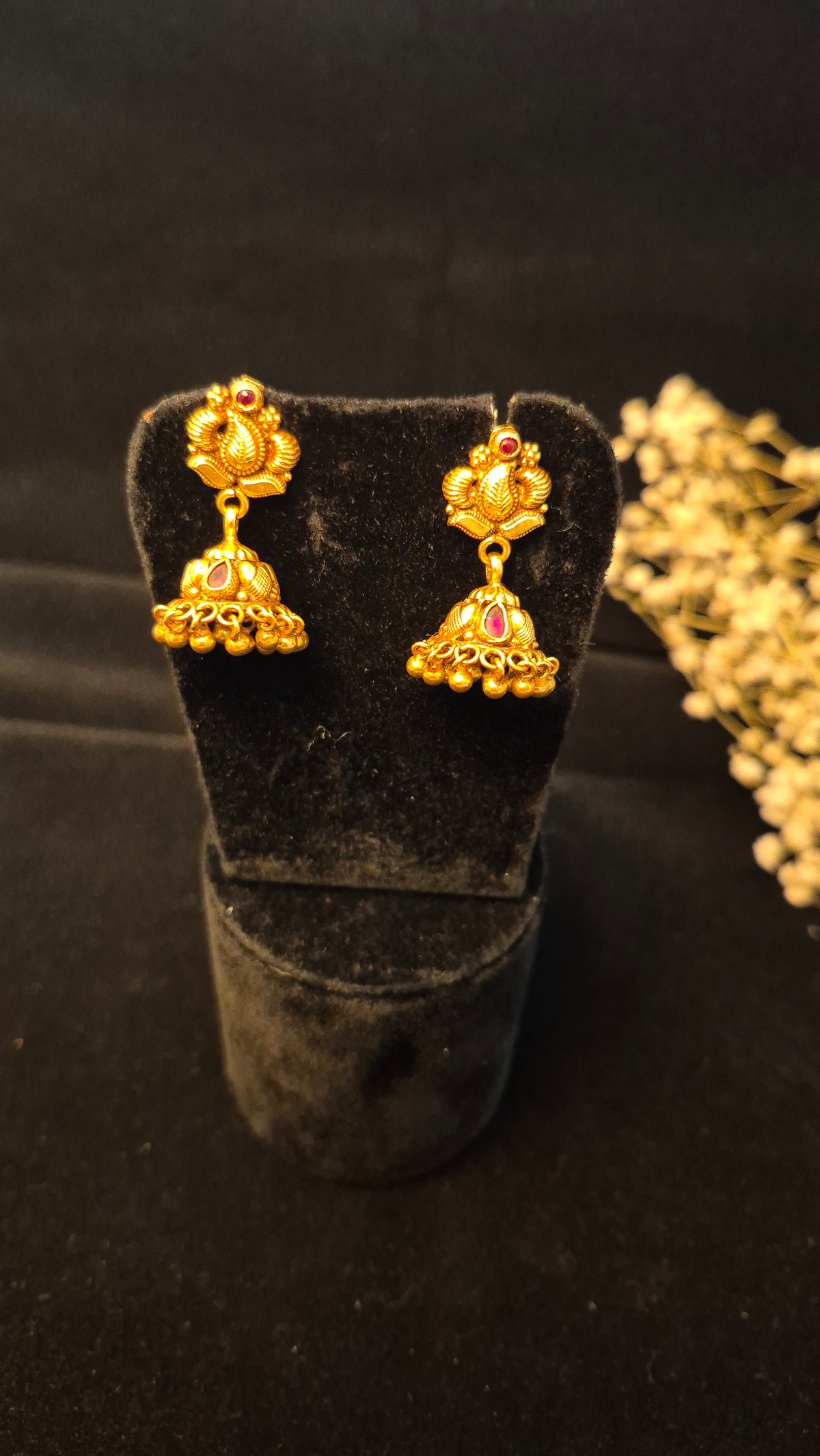 Nakas mango Jumka pearl drops (mid size)