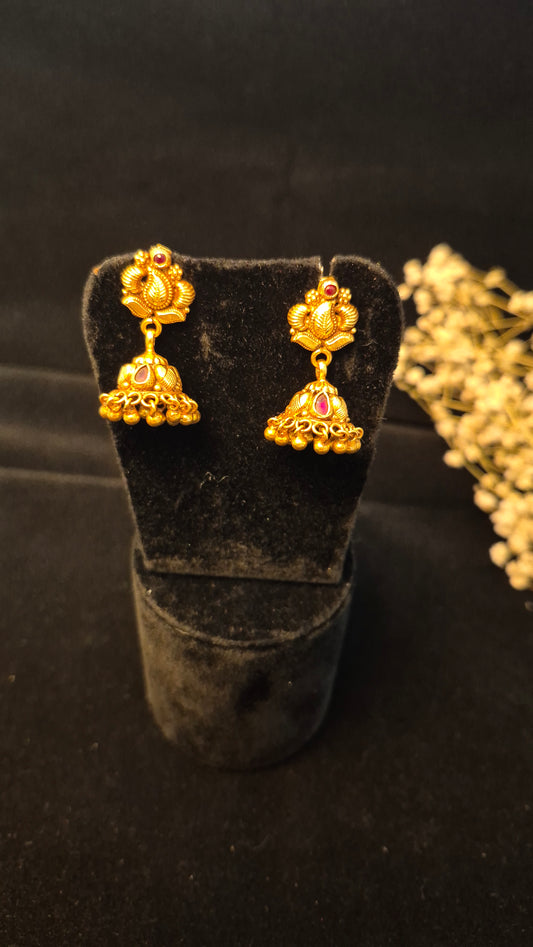 Nakas mango Jumka pearl drops (mid size)
