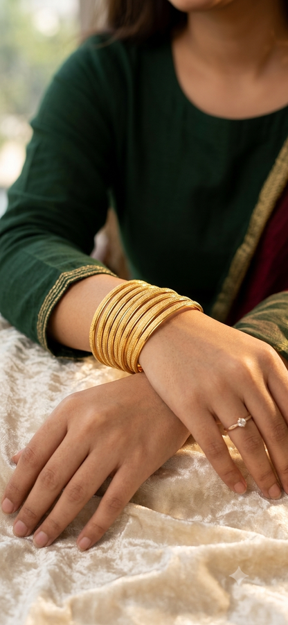 Plain bangles center matte finish 2.6
