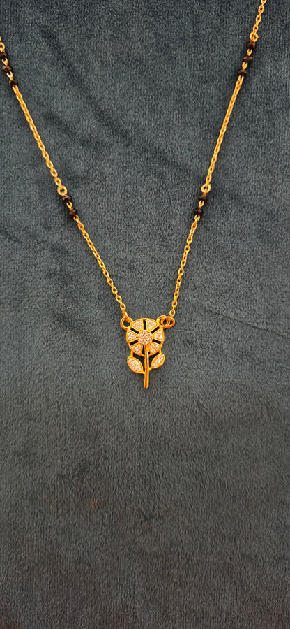 Mangalsutra with stone pendant