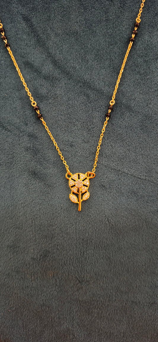 Mangalsutra with stone pendant