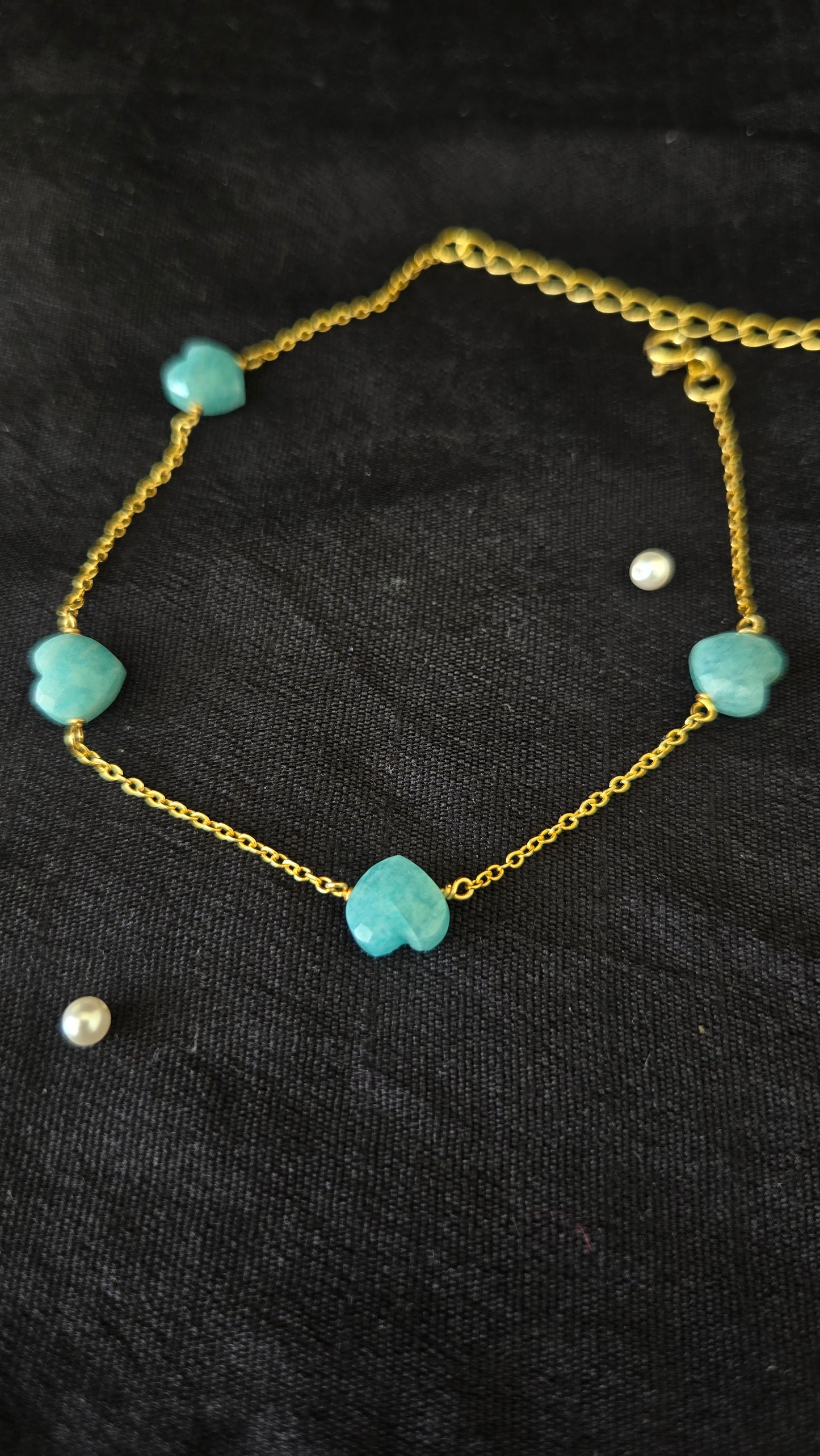 Green Aventurine heart carved bracelets