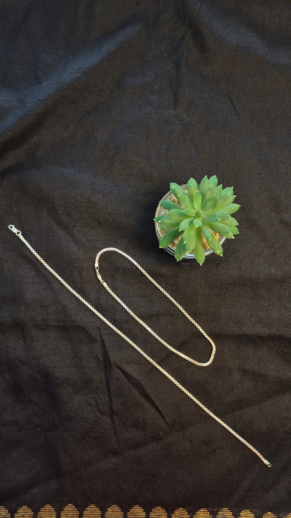 Box chain minimal anklets