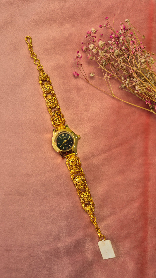 Lakshmi round Black dial