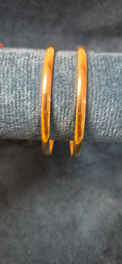 Plain flat bangles