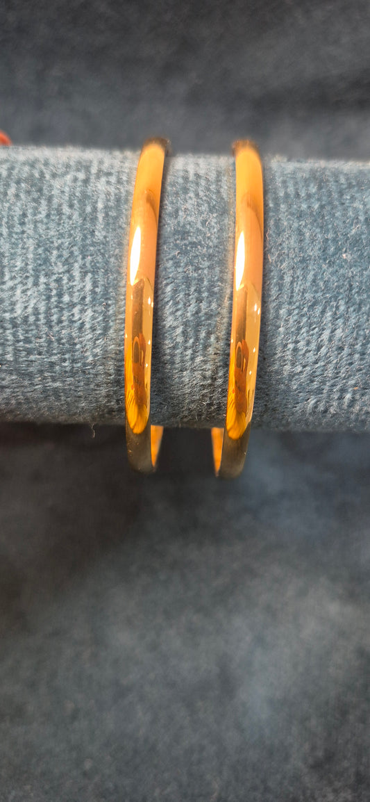 Plain flat bangles
