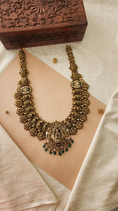 Deep Nakas Kundan Haram with Balaji pendant