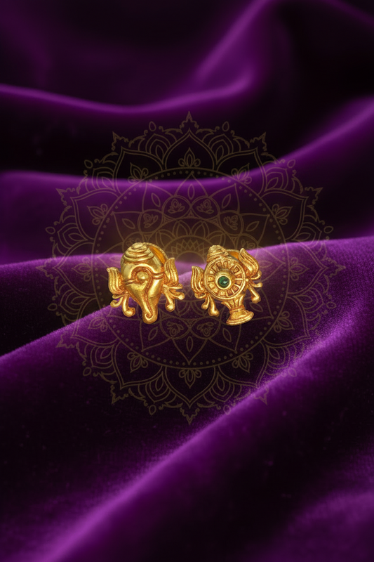 Sanku Chakra stud