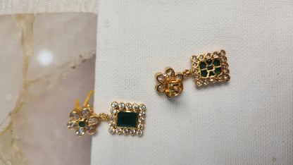 Green stone Earrings