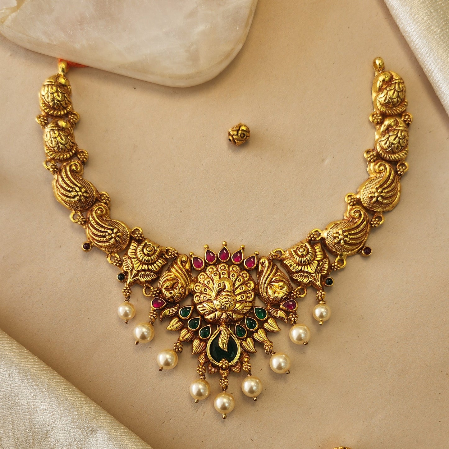 Peacock motif Nagas Necklace