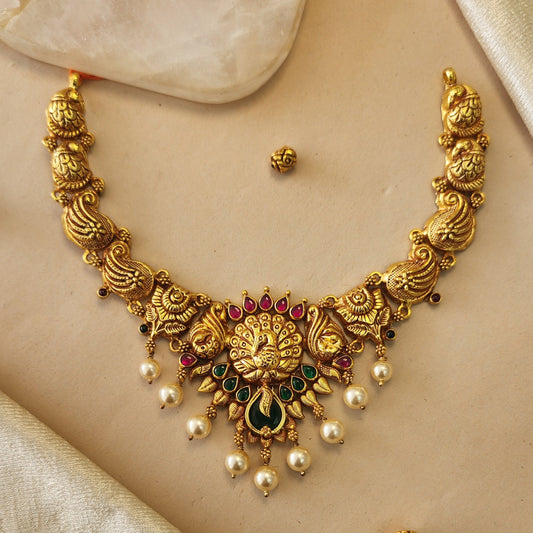 Peacock motif Nagas Necklace