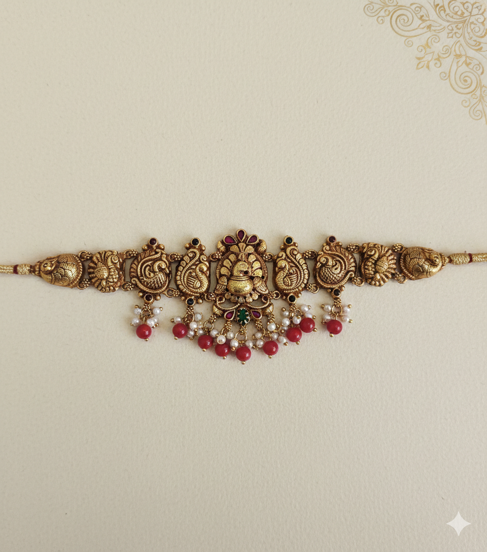 Cute coral Choker