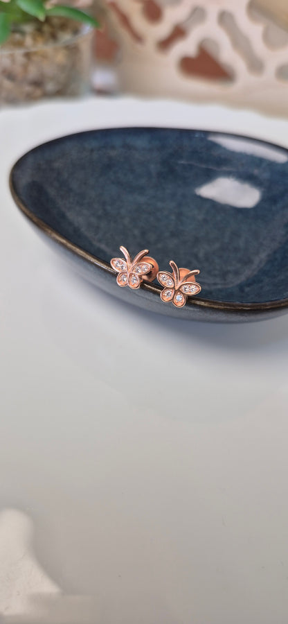 Cute butterfly stud