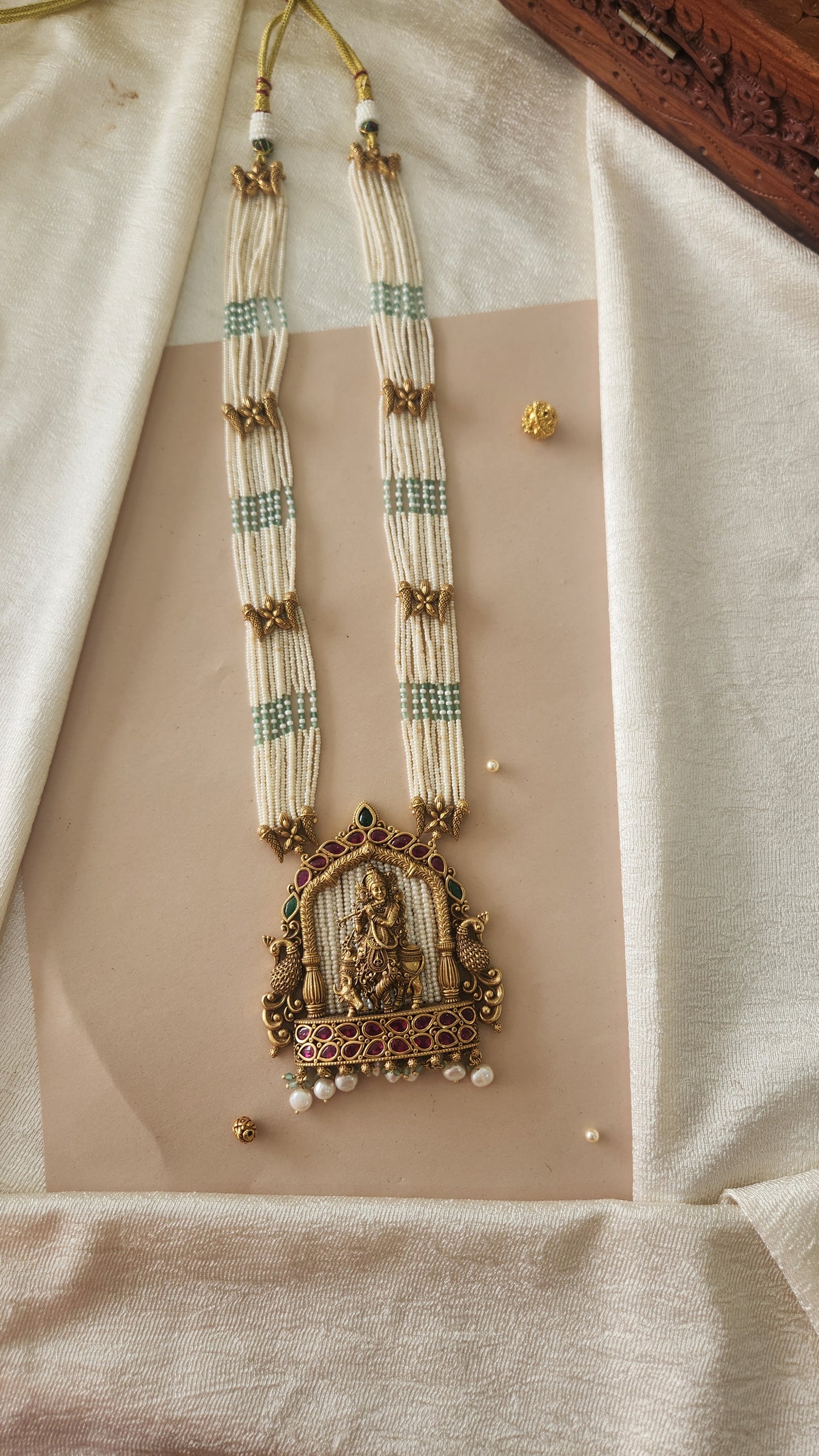 Pearls Krishna Haram