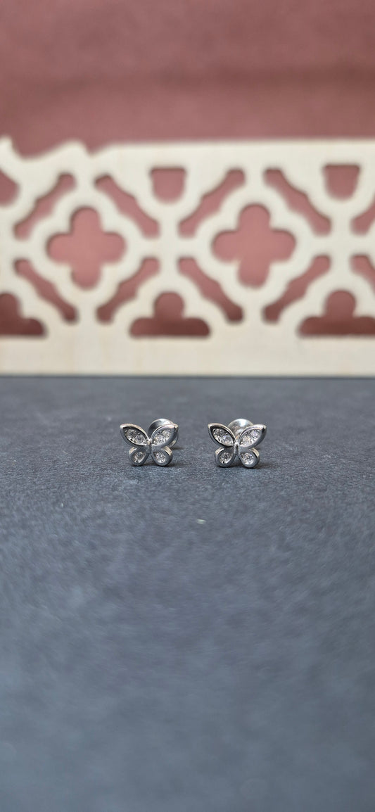 Cz Butterfly stud