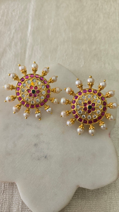 Kundan stud Earrings