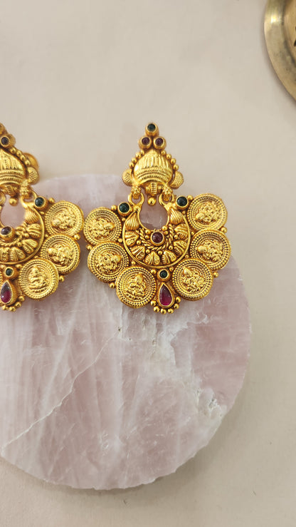 Kasu Chandbali Earrings