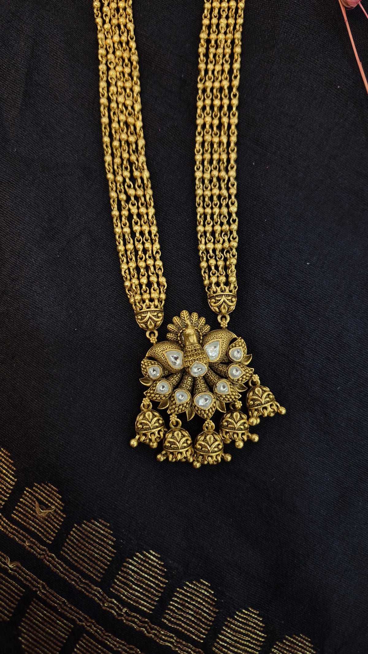 Peacock pendant and chain set