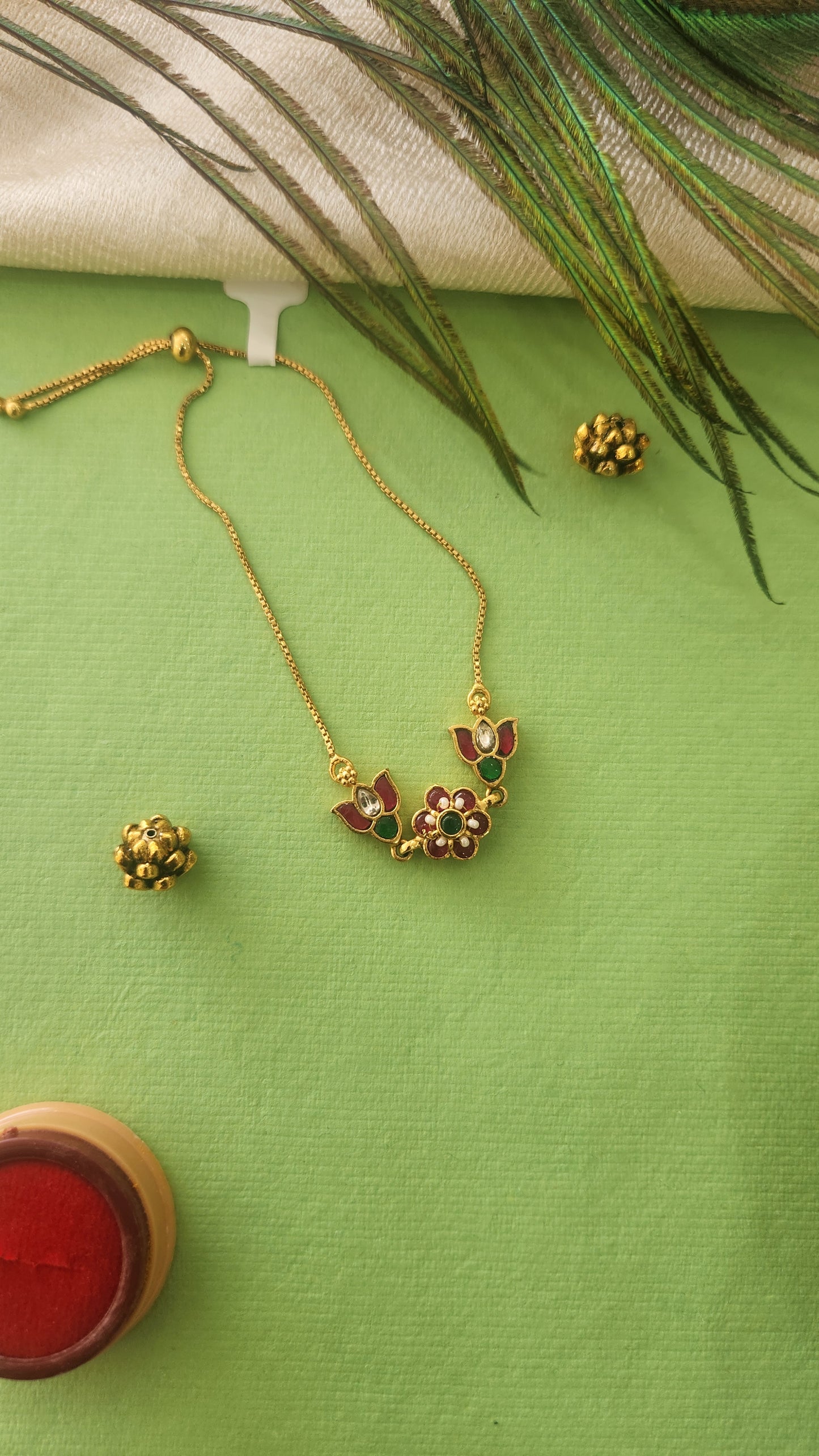 Adjustable Kundan Bracelet