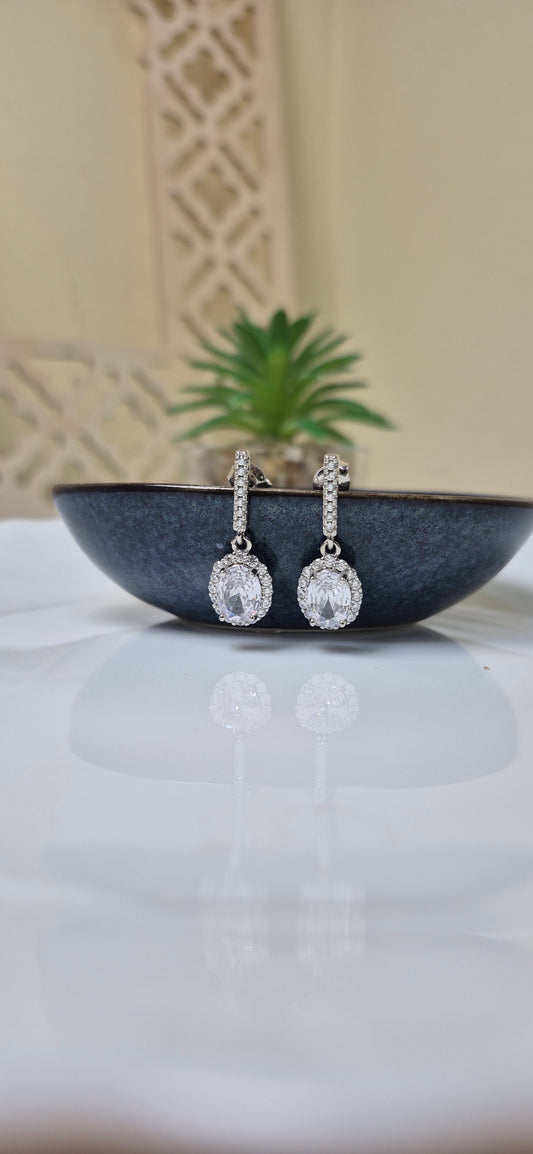 Zircon drop stud