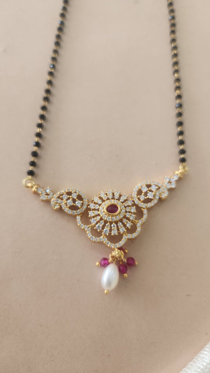Mangalsutra chain with zircon pendant